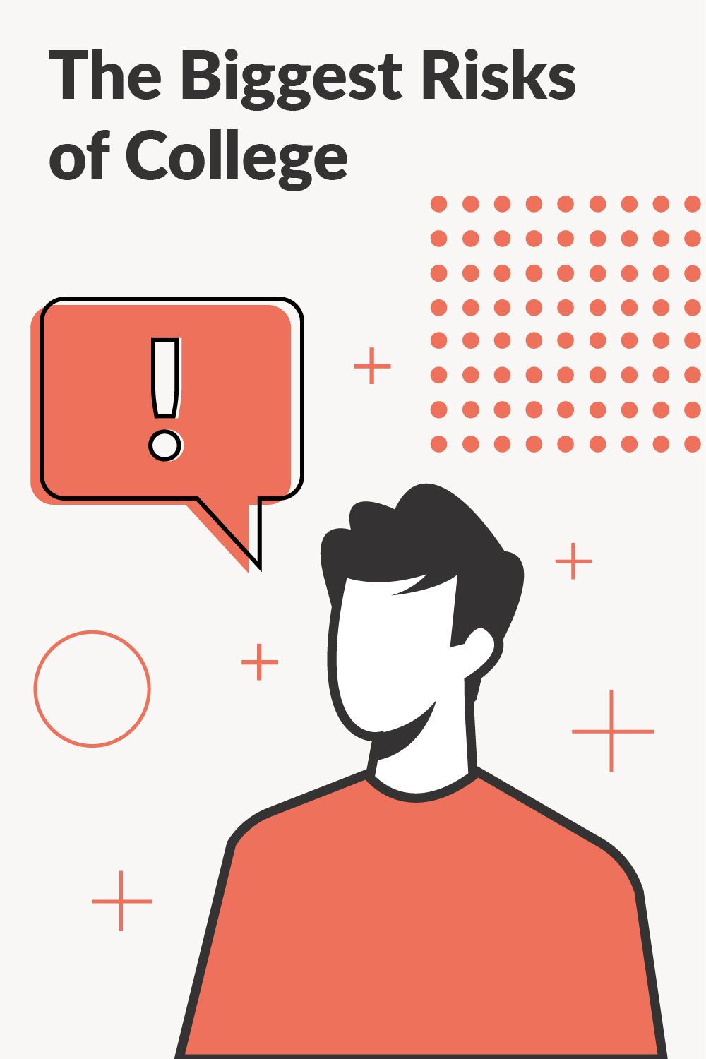 biggest risks of college pinterest image
