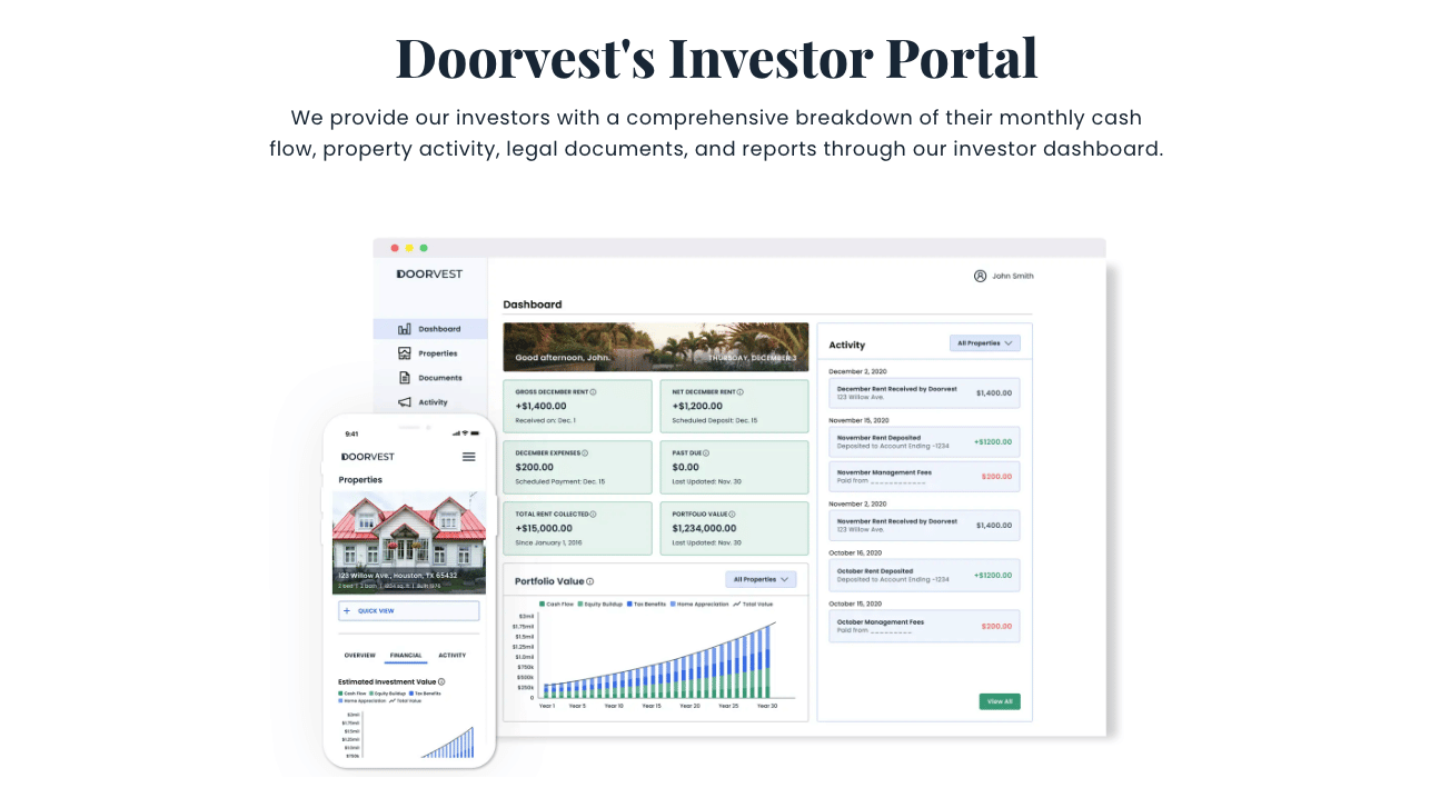 Screen Shot 2022-10-09 at 8.33.20 AM doorvest review: Doorvest investor portal